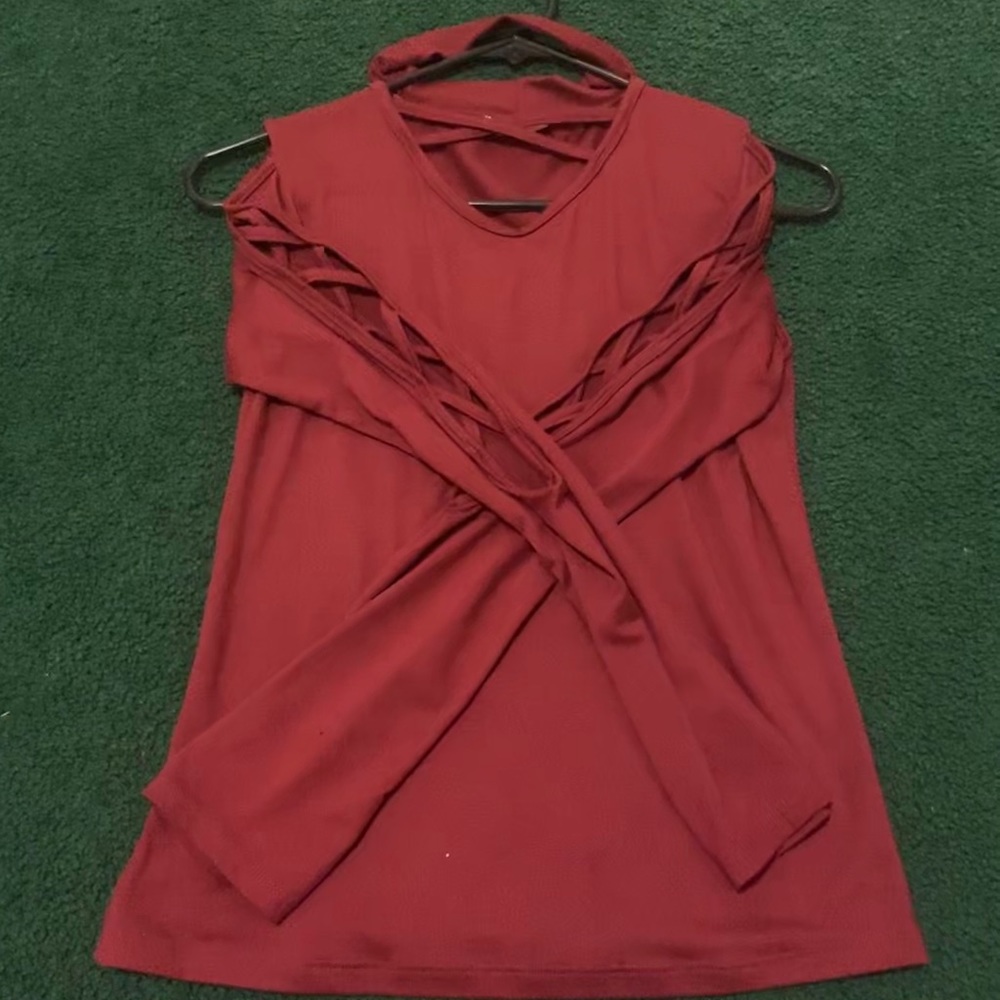 Red Long Sleeve Shirt From Mexico